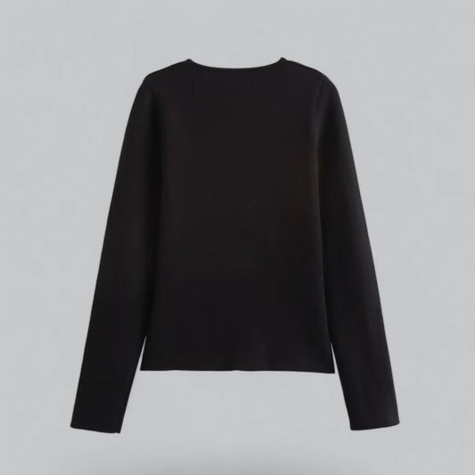 Adelina | Minimalistischer Damen Cardigan mit V-Ausschnitt | Knöpfen