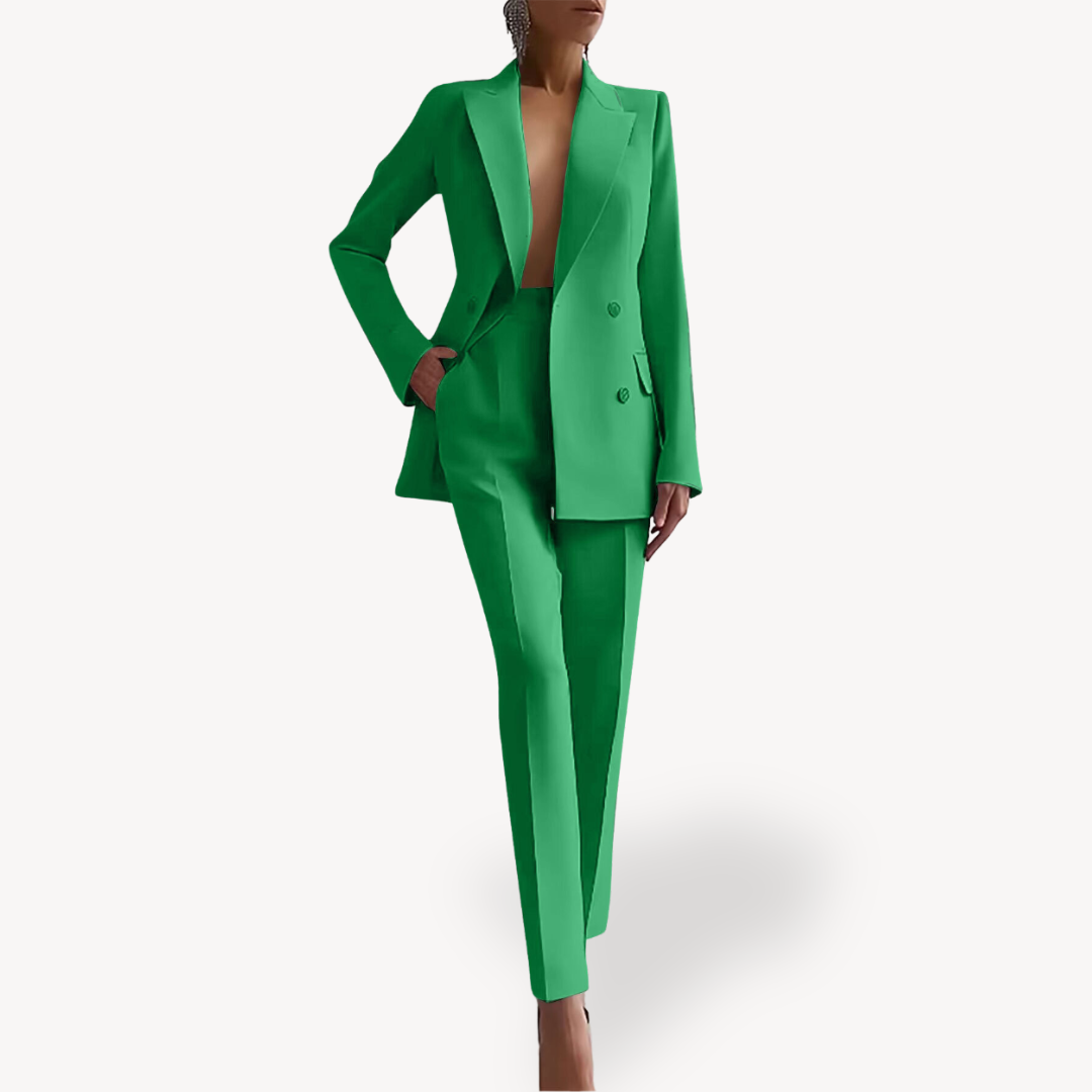 Editha | Damen-Winter-Set mit langem Blazer und passender Hose | Formal