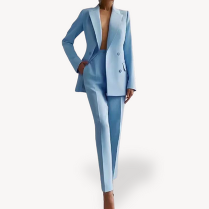 Editha | Damen-Winter-Set mit langem Blazer und passender Hose | Formal