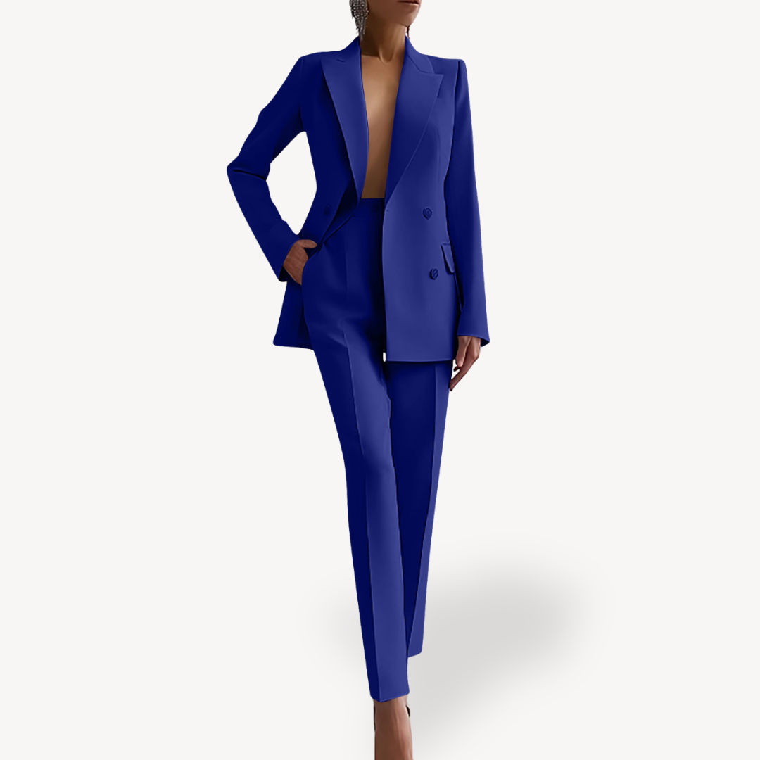 Editha | Damen-Winter-Set mit langem Blazer und passender Hose | Formal
