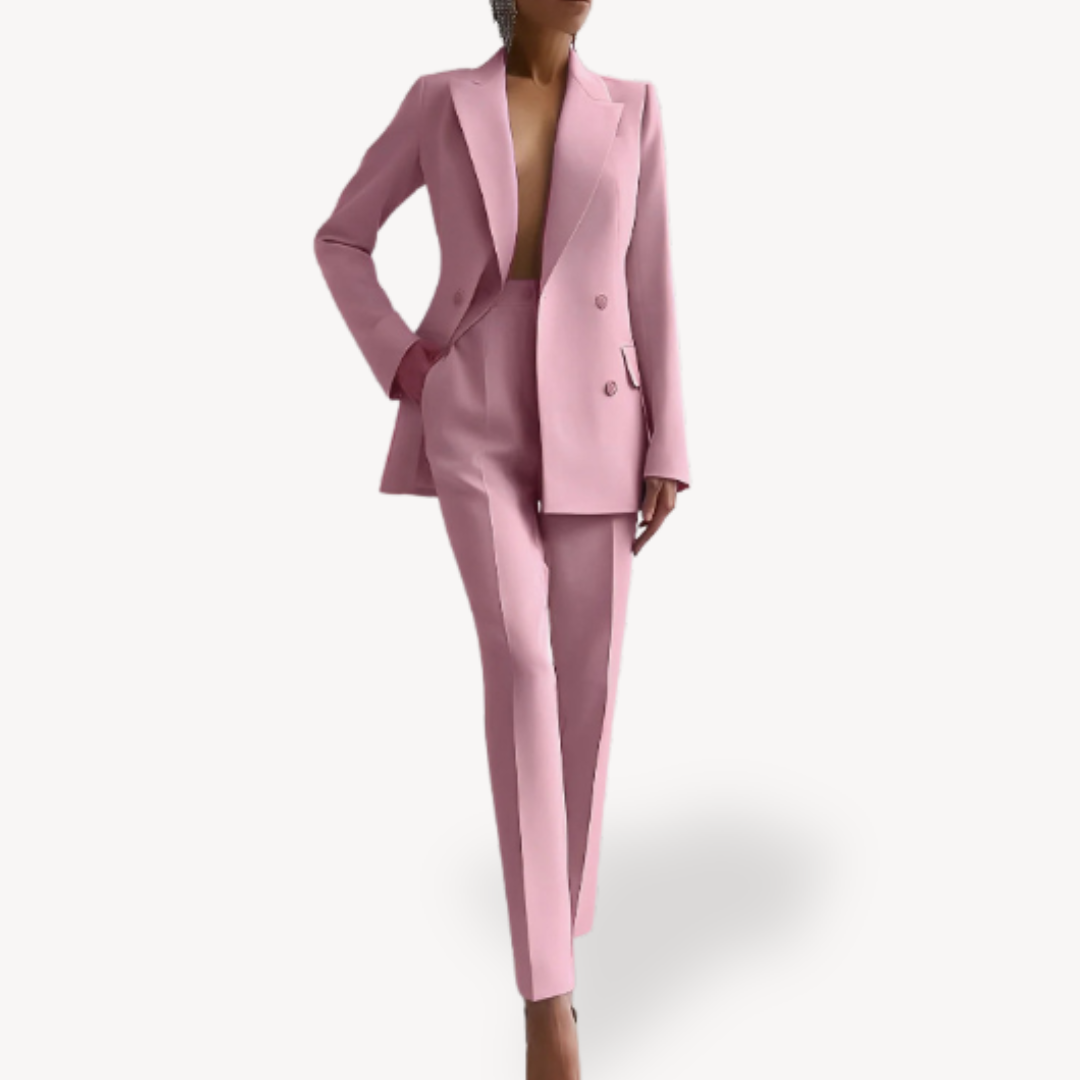 Editha | Damen-Winter-Set mit langem Blazer und passender Hose | Formal