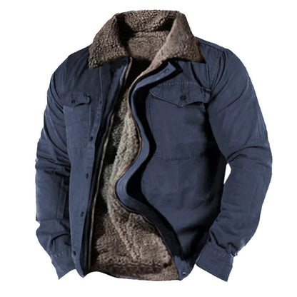 Marlon | Herren warme Winterjacke mit Pelzfutter