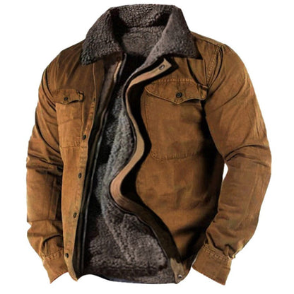 Marlon | Herren warme Winterjacke mit Pelzfutter