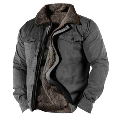 Marlon | Herren warme Winterjacke mit Pelzfutter