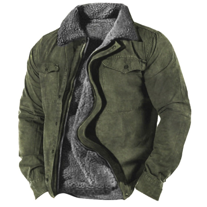 Marlon | Herren warme Winterjacke mit Pelzfutter
