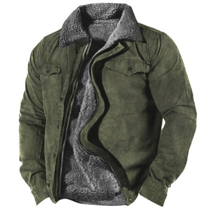 Marlon | Herren warme Winterjacke mit Pelzfutter