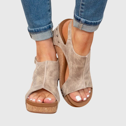 Ingrid | Women's orthopedic sandals with platform sole