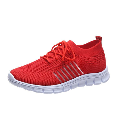 Lotta| Sneakers ortopediche da donna con lacci e materiale a maglia