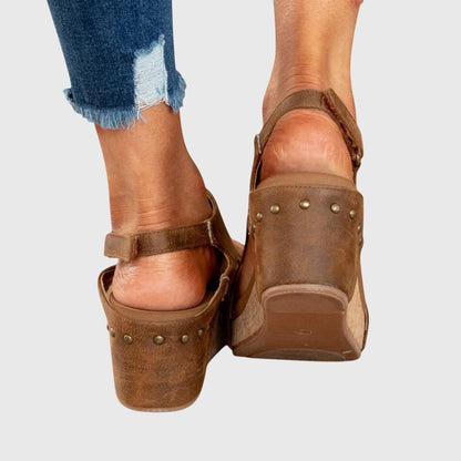 Ingrid | Women's orthopedic sandals with platform sole