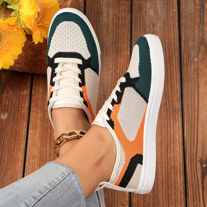 Zaria | Damen Sneaker mit Schnürung und Mesh und Form