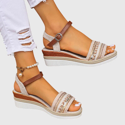 Annika | Orthopedic sandals with summer style and wedge sole
