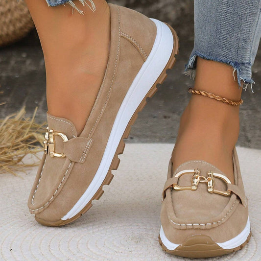 Josephine | Damen Loafer mit Goldschnalle und Slip On