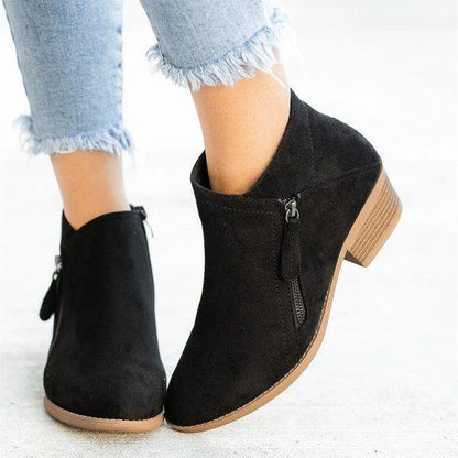 Aneta | Damen Ankle Boots mit seitlichem Reißverschluss | Schick