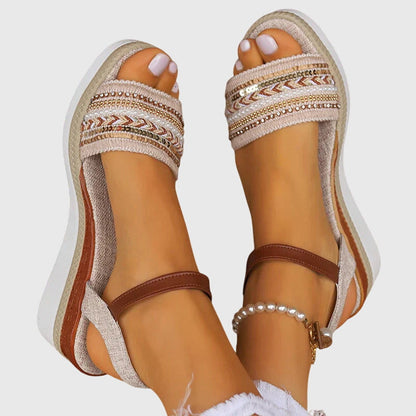 Annika | Orthopedic sandals with summer style and wedge sole