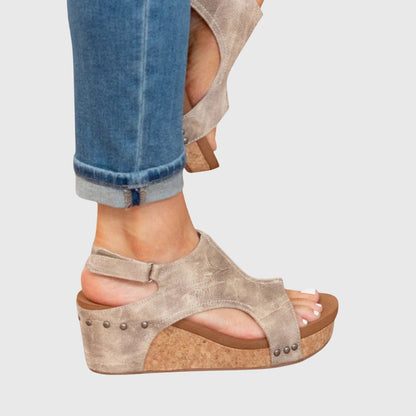 Ingrid | Women's orthopedic sandals with platform sole