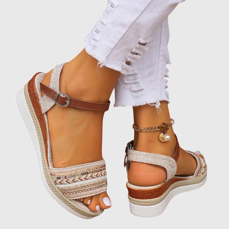 Annika | Orthopedic sandals with summer style and wedge sole