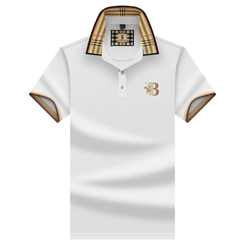 Leif | Herren Tailliertes Kurzarm Poloshirt mit Knopfleiste | Modern