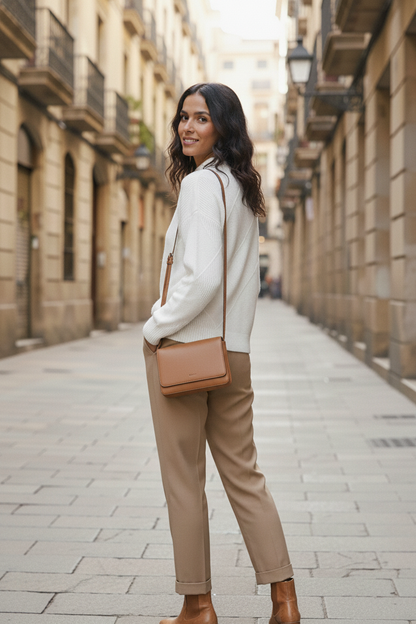 Rollkragenpullover aus Rippstrick für Damen | Livia – Schneeweiß