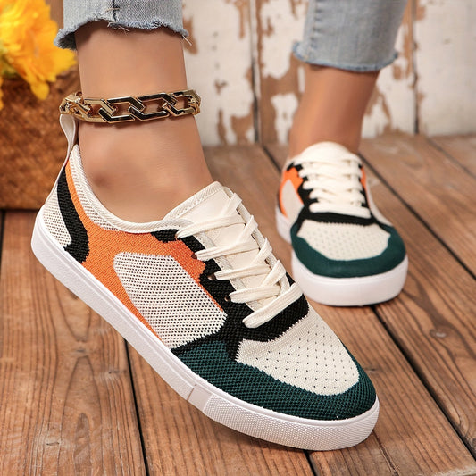 Zaria | Women's Sneakers with Lacing, Mesh, and Shape