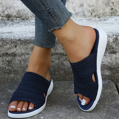 Nadine | Women's orthopedic slides with slip-on and open design