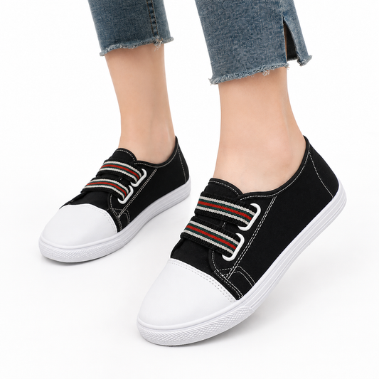 Tilda | Damen Klassische Sneaker mit Kontrastnähten | Modern