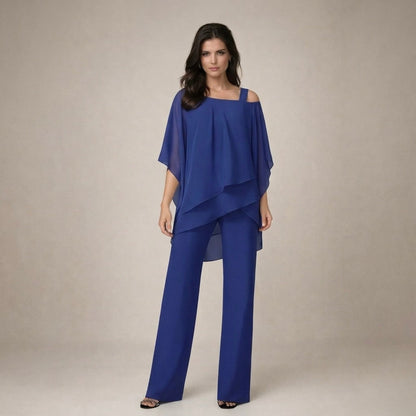 Pauline | Damen Zweiteiler mit Off Shoulder und weiter Hose
