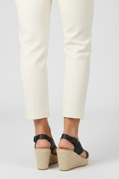 Lorvex | Women's Wedge Sandals with Crisscross and Ankle Straps