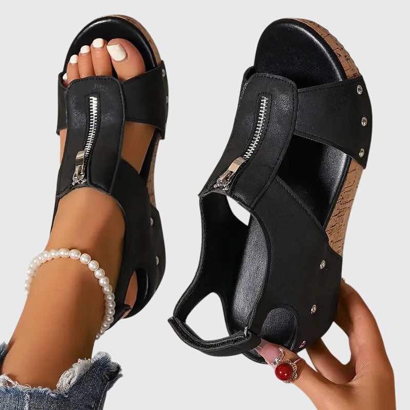 Noemi | Orthopedic Women's Sandals with Zipper
