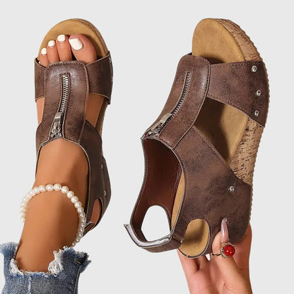 Noemi | Orthopedic Women's Sandals with Zipper