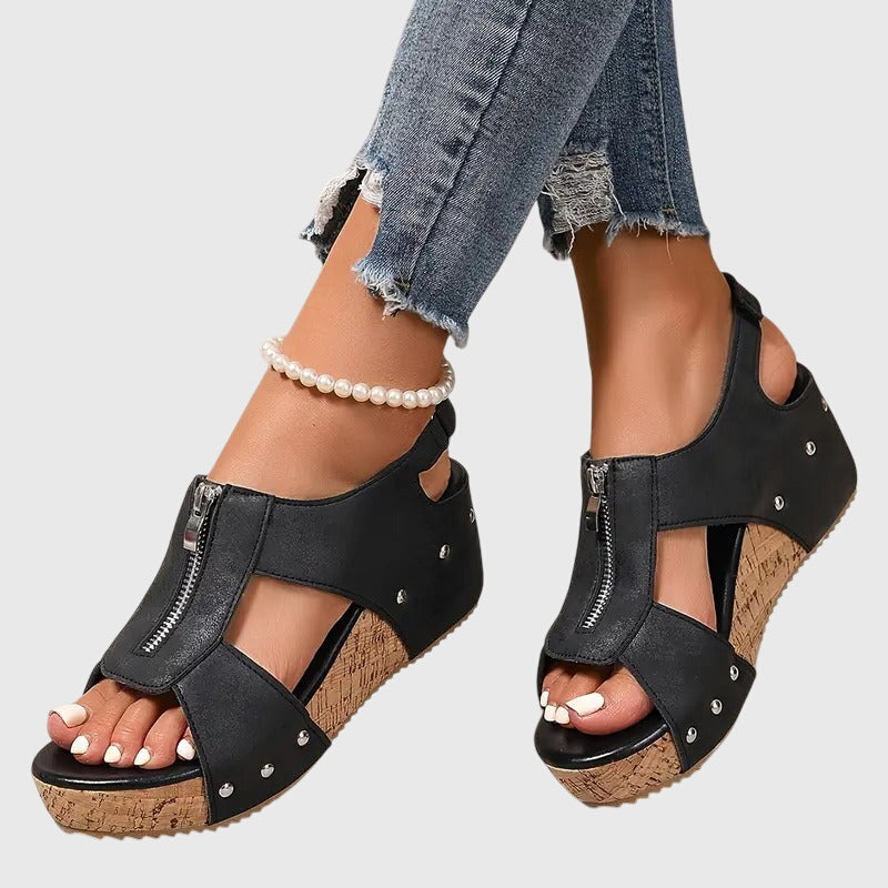 Noemi | Orthopedic Women's Sandals with Zipper