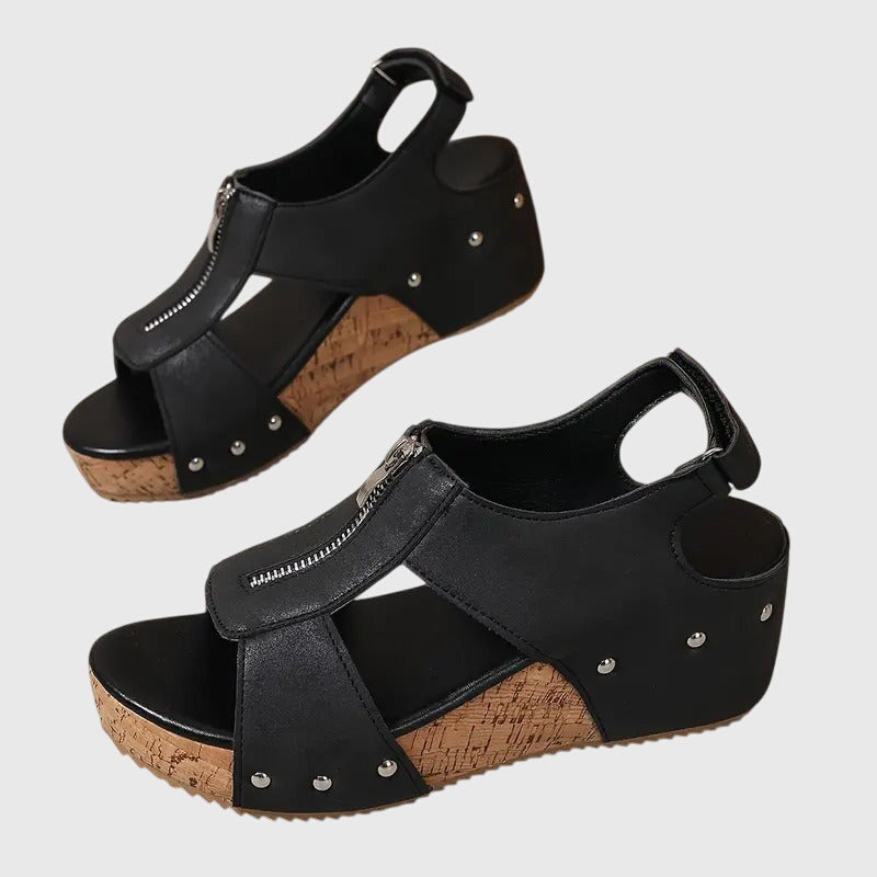 Noemi | Orthopedic Women's Sandals with Zipper
