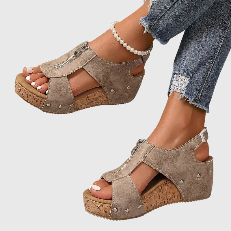 Noemi | Orthopedic Women's Sandals with Zipper