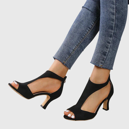Anika | Décolleté da donna con cut-out, punta e tacco aperti