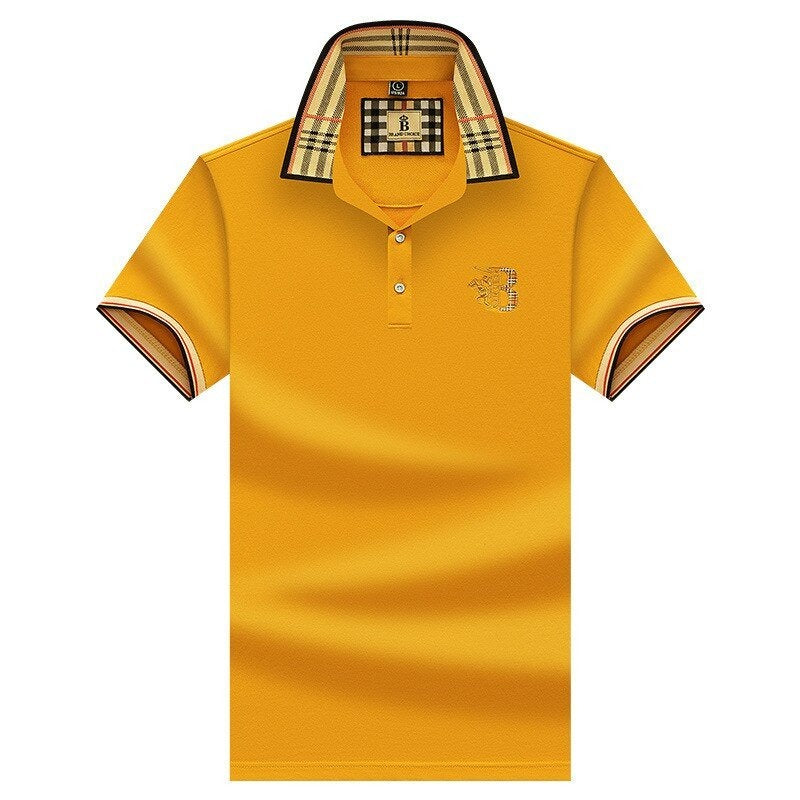 Leif | Herren Tailliertes Kurzarm Poloshirt mit Knopfleiste | Modern