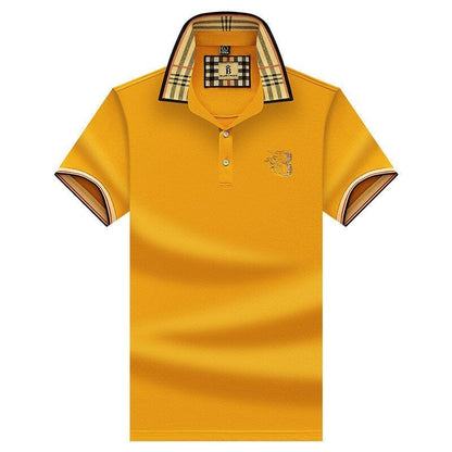 Leif | Herren Tailliertes Kurzarm Poloshirt mit Knopfleiste | Modern