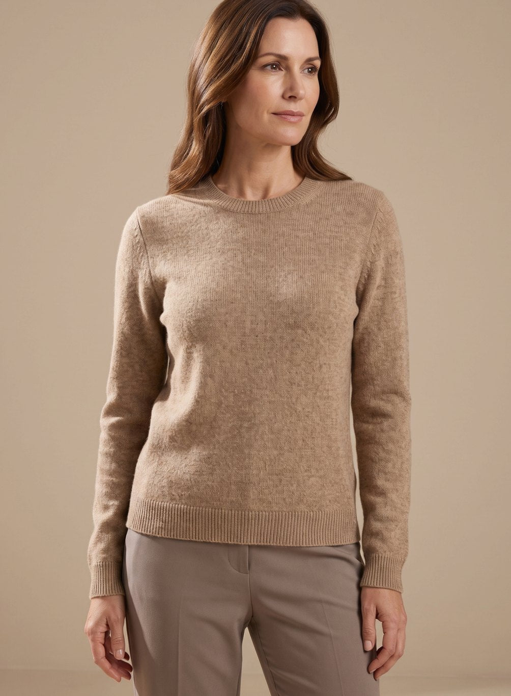 Jasmin | Damen Oversized Rollkragen Strick Lounge-Set