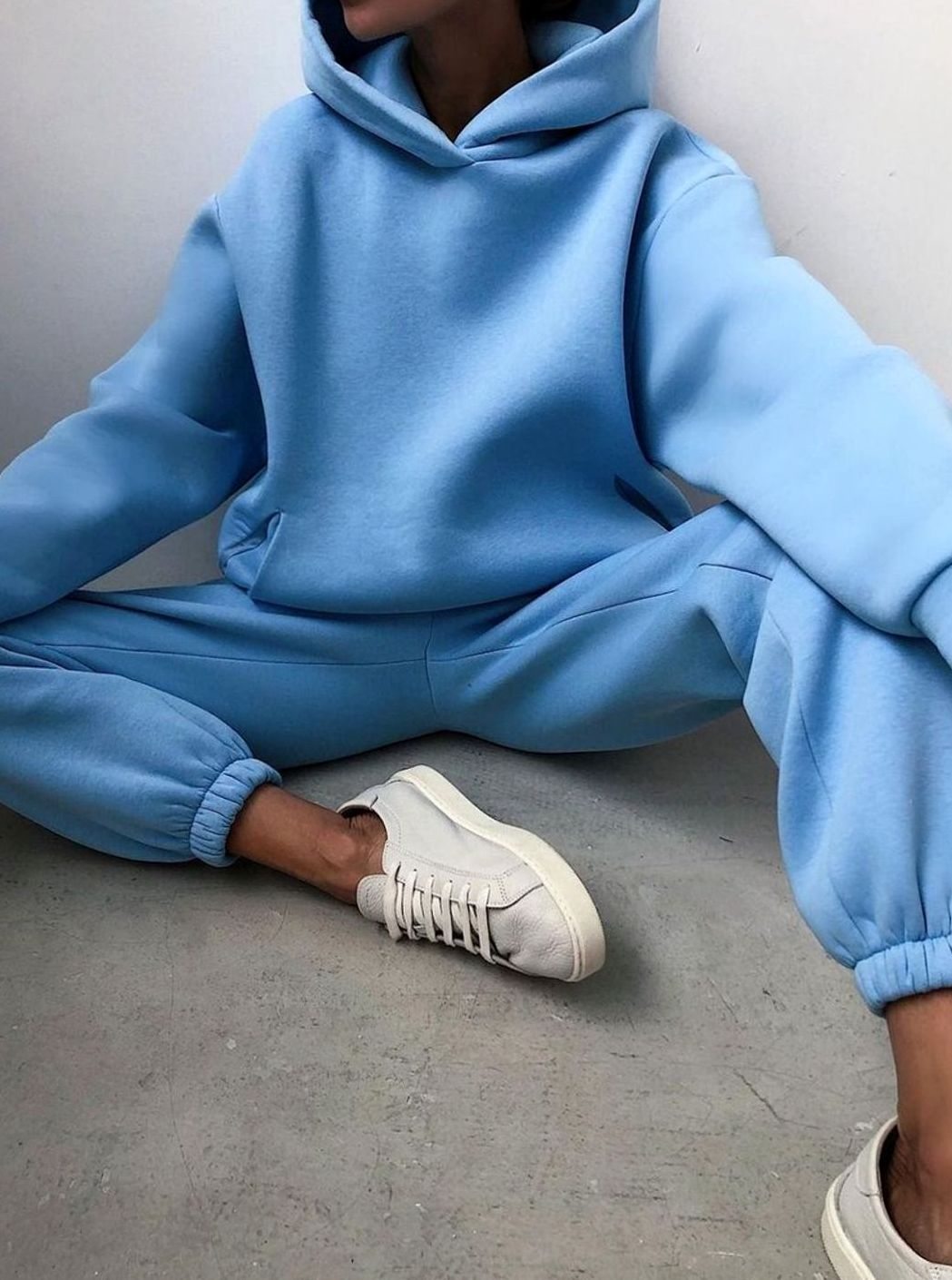 Alina | Damen Oversized Kapuzenpullover mit Jogginghose im Set