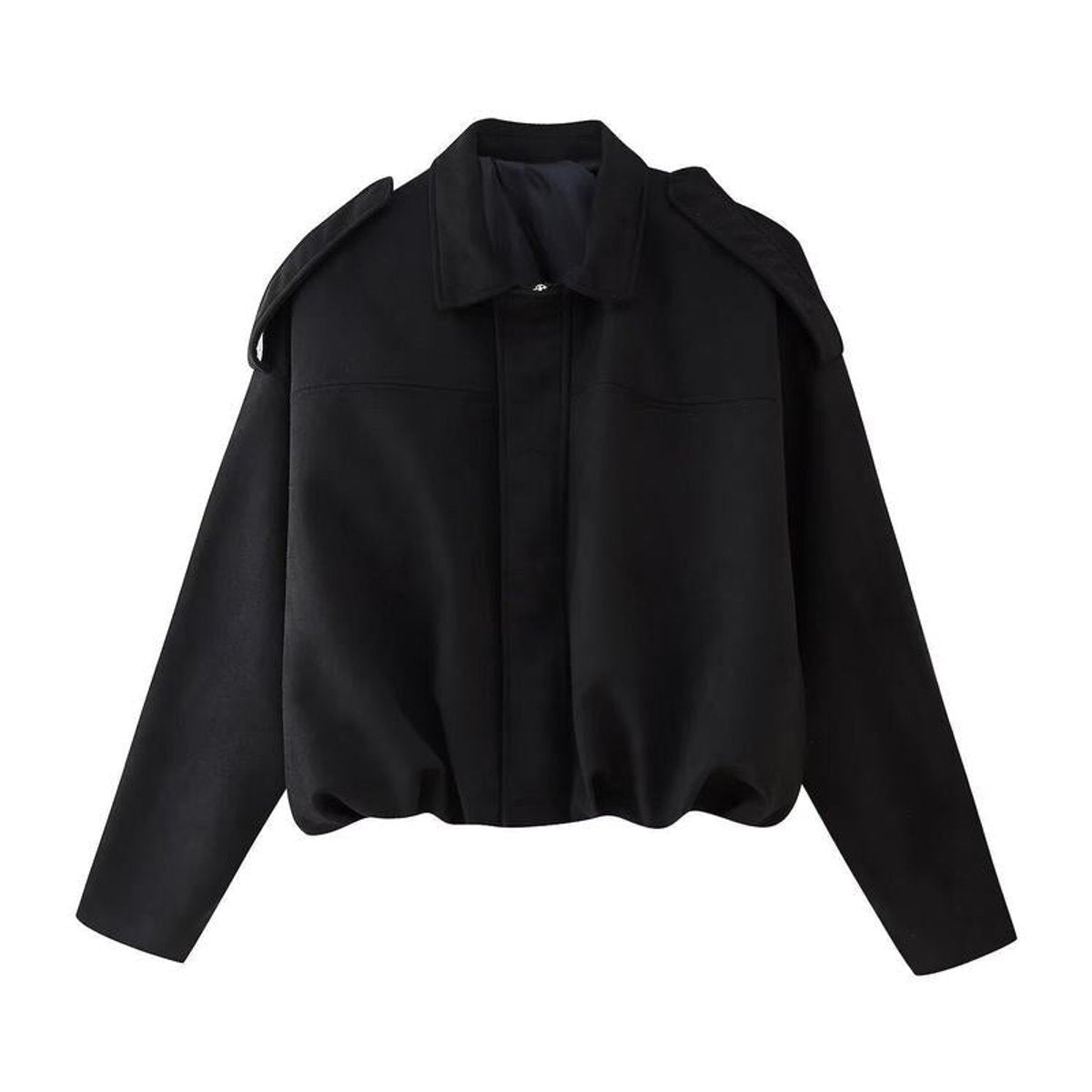 Francesca | Damen Bomberjacke mit Kunstwildleder und Kragenschnitt