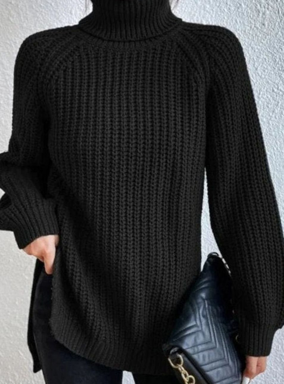Melissa | Damen Rollkragenpullover mit lockerem Schnitt