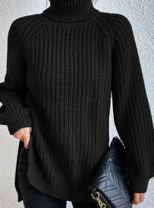 Melissa | Damen Rollkragenpullover mit lockerem Schnitt