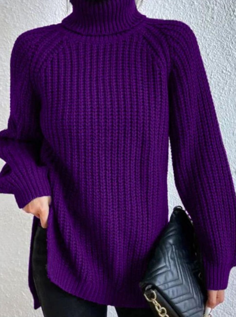 Melissa | Damen Rollkragenpullover mit lockerem Schnitt