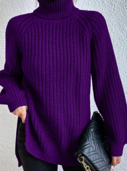 Melissa | Damen Rollkragenpullover mit lockerem Schnitt