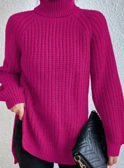 Melissa | Damen Rollkragenpullover mit lockerem Schnitt