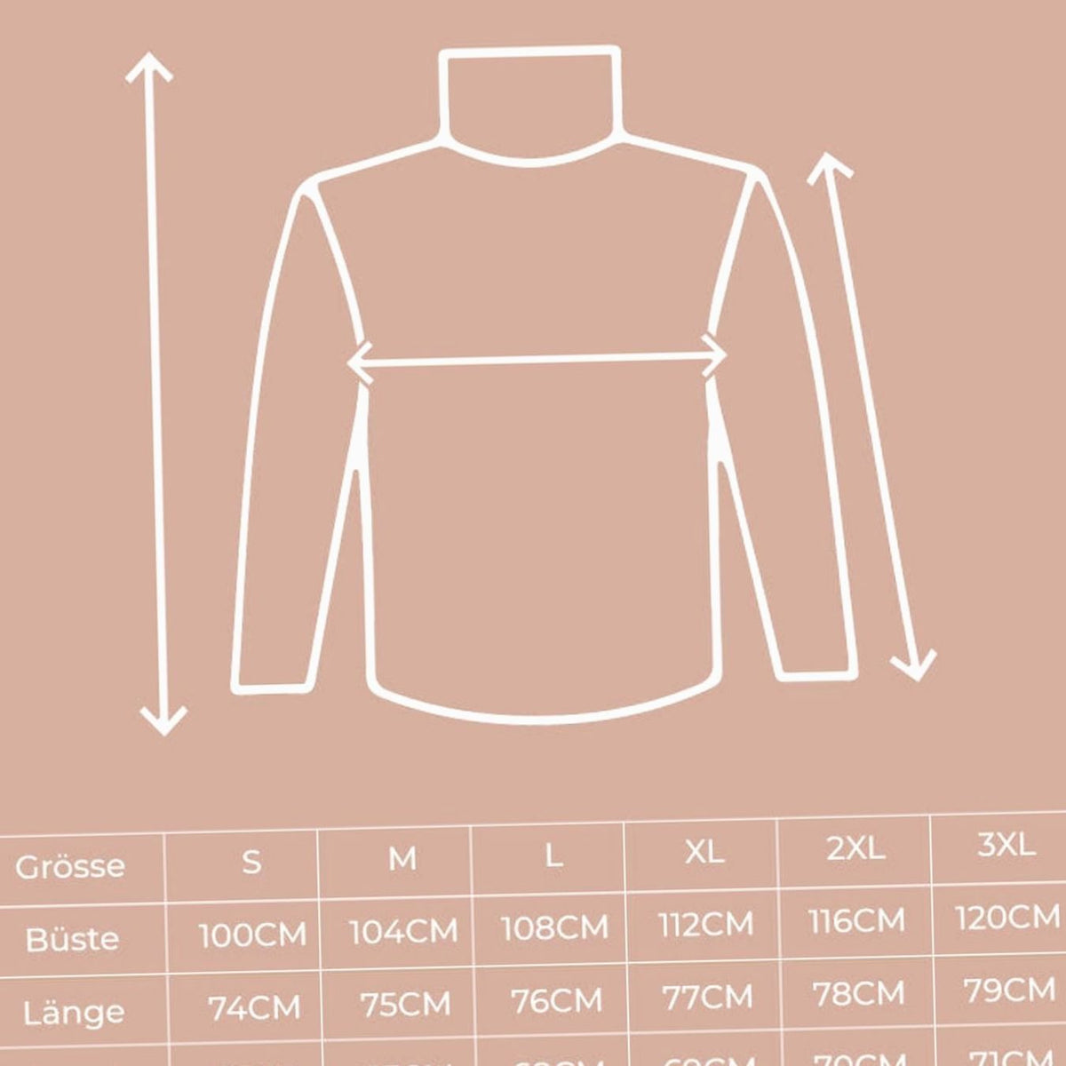 Melissa | Damen Rollkragenpullover mit lockerem Schnitt