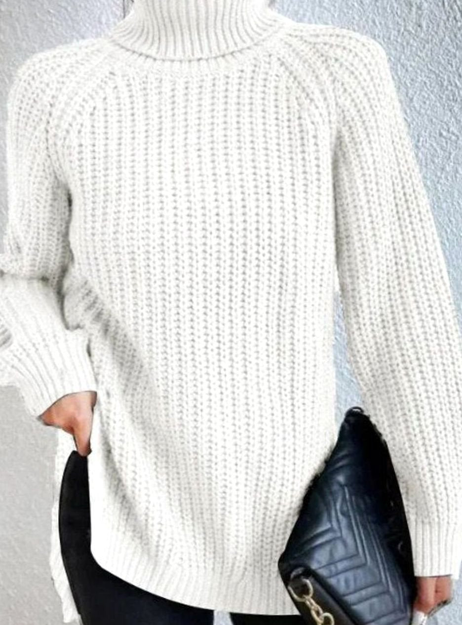 Melissa | Damen Rollkragenpullover mit lockerem Schnitt