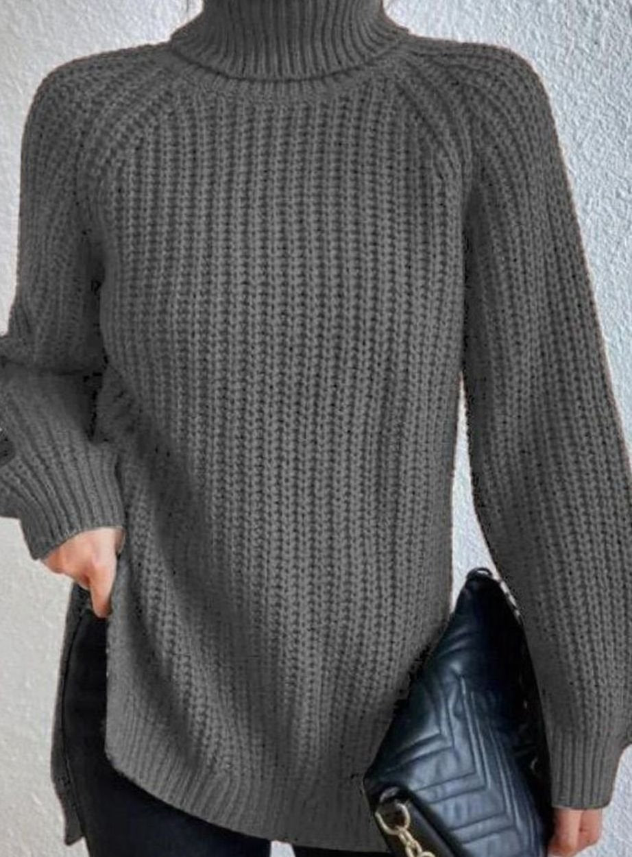 Melissa | Damen Rollkragenpullover mit lockerem Schnitt