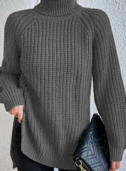 Melissa | Damen Rollkragenpullover mit lockerem Schnitt