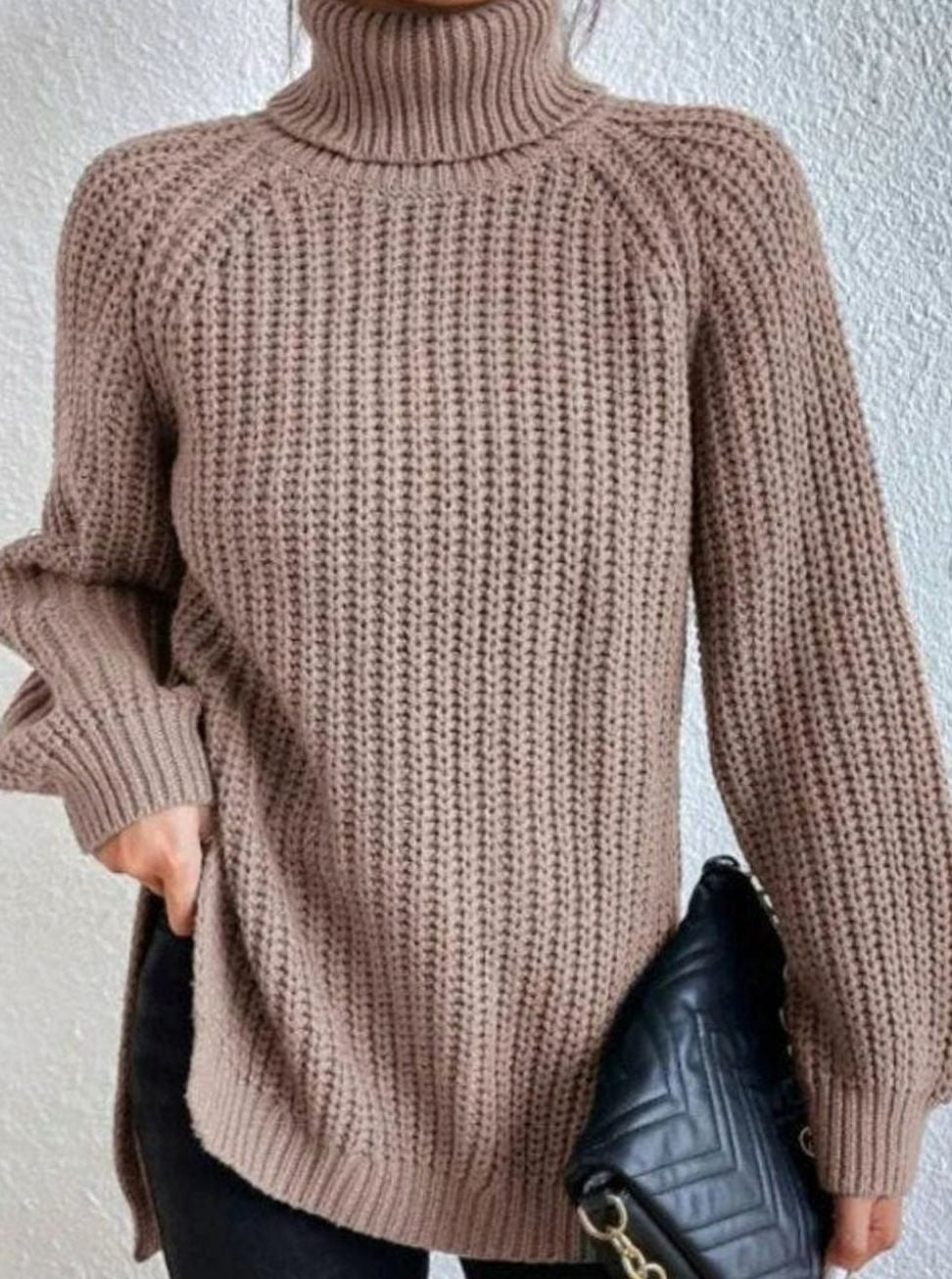 Melissa | Damen Rollkragenpullover mit lockerem Schnitt
