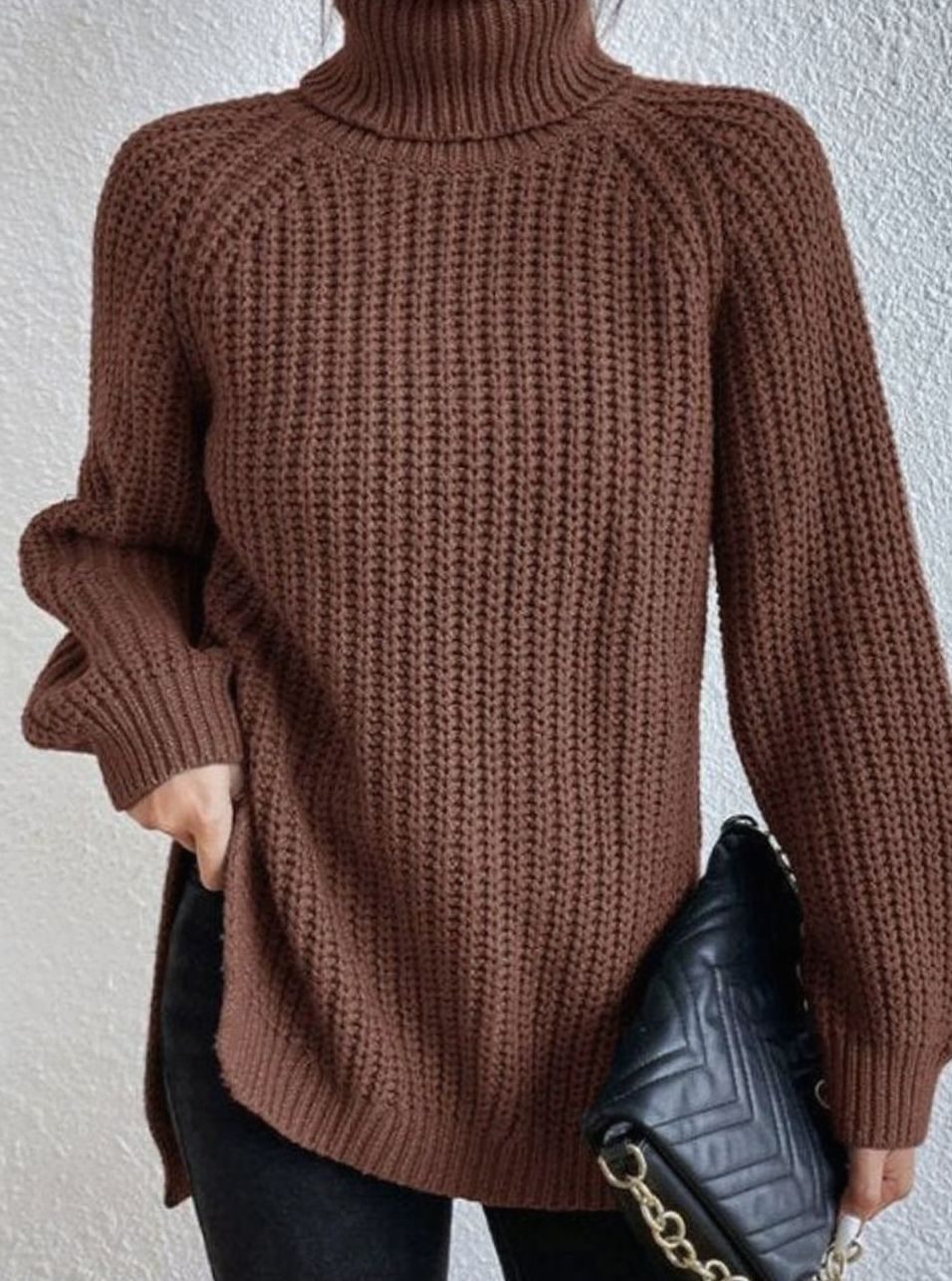 Melissa | Damen Rollkragenpullover mit lockerem Schnitt