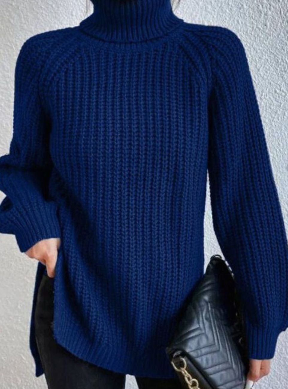 Melissa | Damen Rollkragenpullover mit lockerem Schnitt